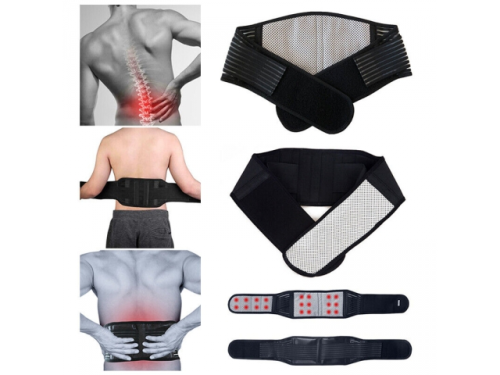 Pas lędźwiowy na kręgosłup magnetyczny z turmalinem r. XXL