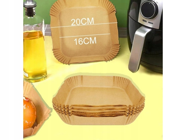 Wkłady formy do frytownicy bezłuszczowej pieczenia Air Fryer foremki 20 cm 100 szt frytkownicy