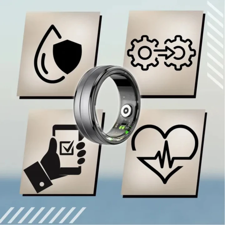 Smart RING do monitorowania zdrowia i aktywności inteligentny pierścień opaska 18,9 mm