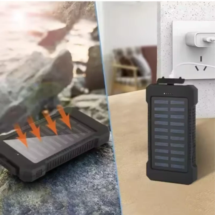 Powerbank zasilany energią słoneczną solarny survival 8000 mAh