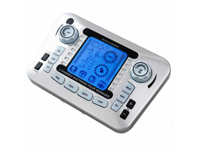 Elektrostymulator EMS prądy TENS masażer dwukanałowy akcesoria do masażu rehabilitacji