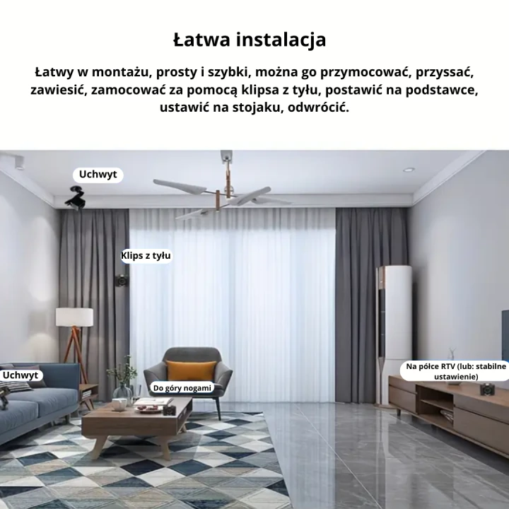 Kamera MINI noktowizyjna WWiFi ukryta bezprzewodowa tryb nocny