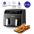 Air Fryer frytkownica beztłuszczowa bezolejowa 2 komory 8 l 2000W