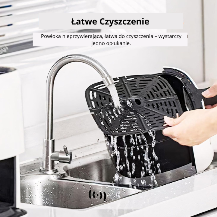 Air Fryer frytkownica beztłuszczowa bezolejowa 2 komory 8 l 2000W