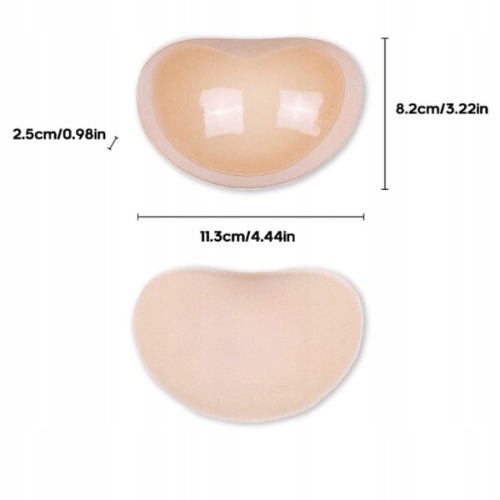 Silikonowe wkładki Push-up do biustonosza stroju kąpielowego
