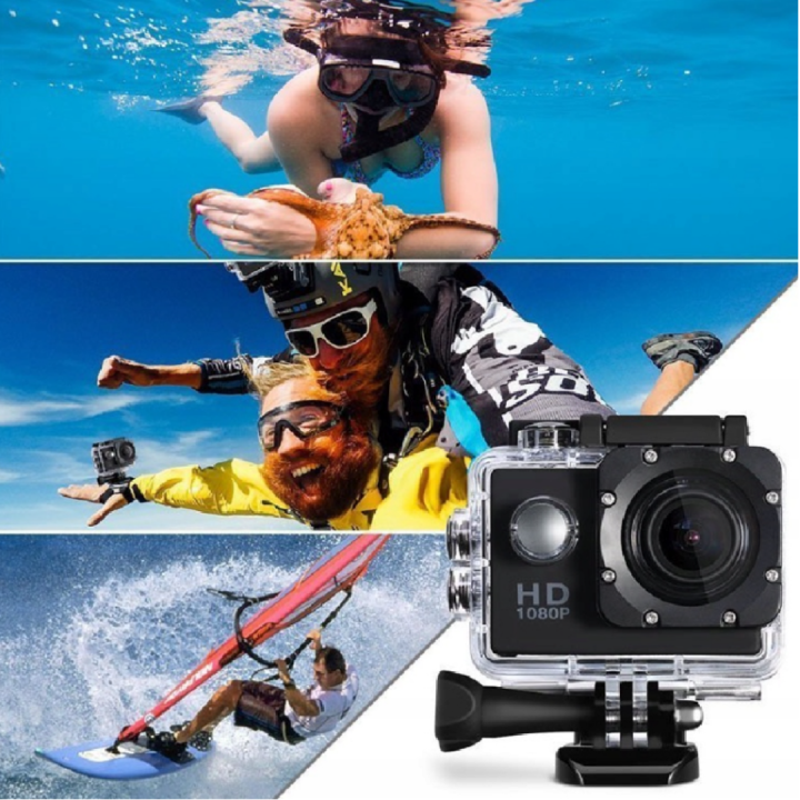 Kamera sportowa Full HD 1080p wodoodporna internetowa AVI