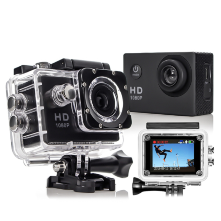 Kamera sportowa Full HD 1080p wodoodporna internetowa AVI