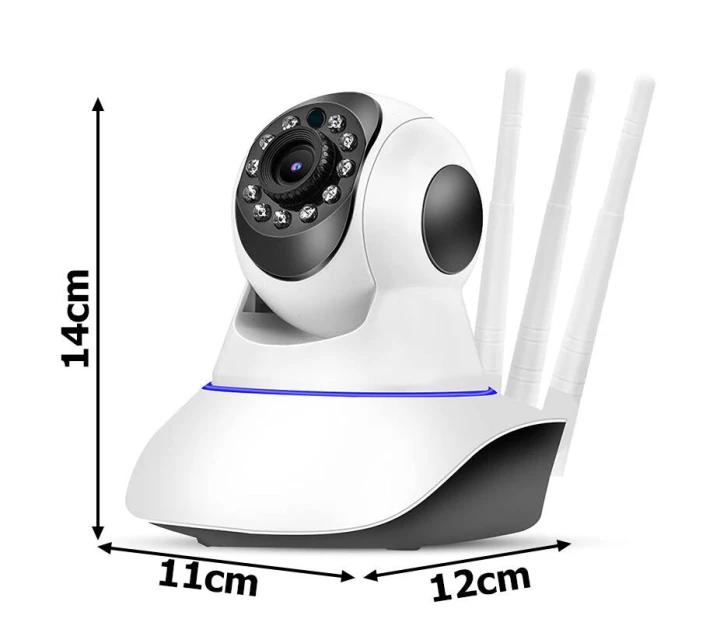 Kamera ip wifi niania elektroniczna obrotowa audio wewnętrzny z czujnikiem ruchu