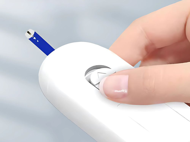 Glukometr cyfrowy zestaw lcd 50 pasków 50 lancetów test cukru we krwi