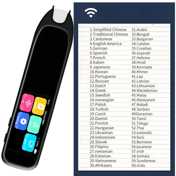 Tłumacz Języków Obcych Pióro Translator skaner Tekstu i Mowy Długopis Elektroniczny 132 Języki