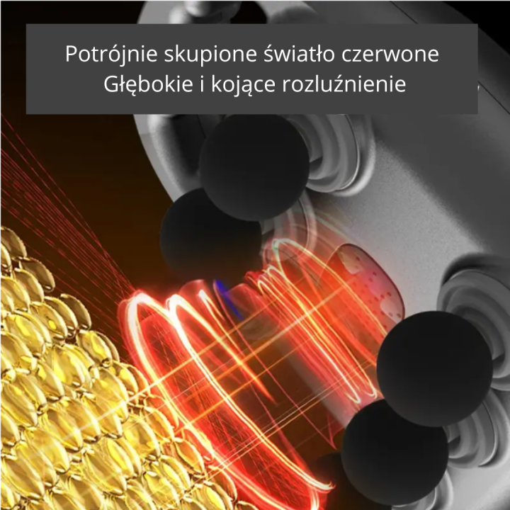 Wielofunkcyjny masażer do ciała 6 głowic 9 poziomów