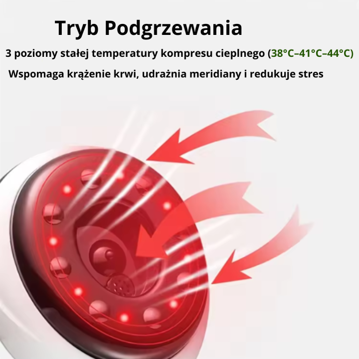 Inteligentne urządzenie do terapii bańką Gua Sha elektryczna bańka masażer led