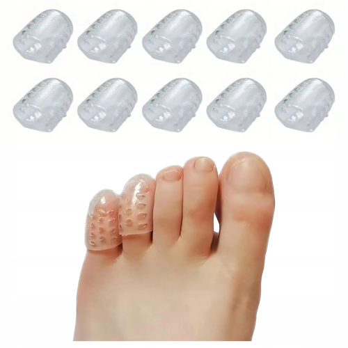 Tuby silikonowe osłony na palce rąk i stóp ochraniacze separatory 10 szt