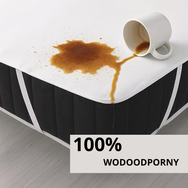 Wodoodporny ochraniacz na materac bawełniany oddychający z membraną TPU 160x200