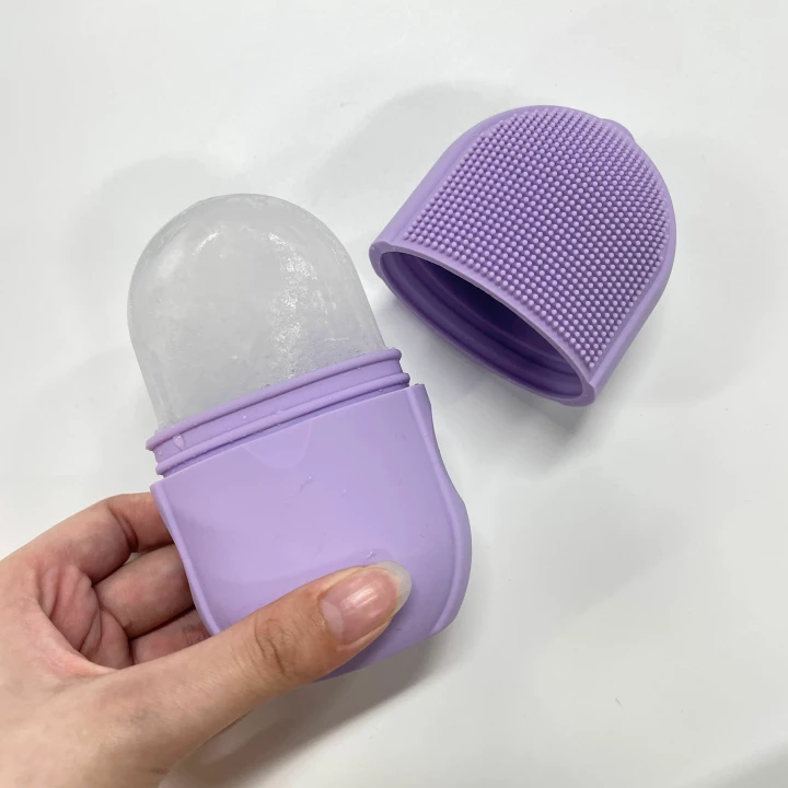 Masażer lodowy do twarzy silikonowy Ice Roller chłodzący liftingujący