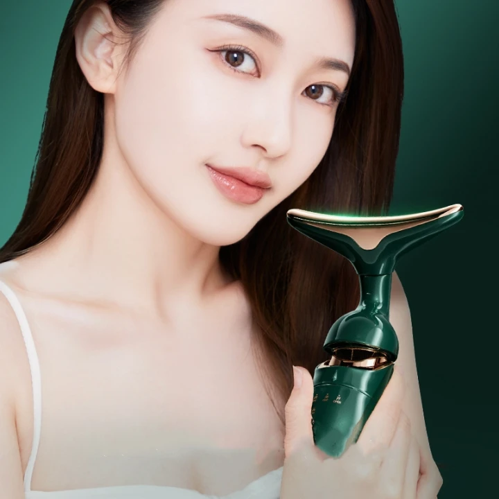 Masażer do twarzy szyi 3w1 ujędrniający upiększający wibracyjny lifting 4D