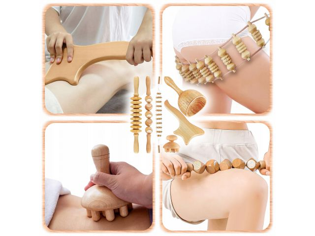 Masażery drewniane do Maderoterapii masaż całego ciała rehabilitacji cellulit
