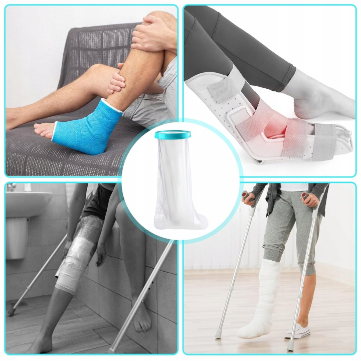 Wodoodporny ochraniacz na gips nogę opatrunek osłona gipsu do kąpieli