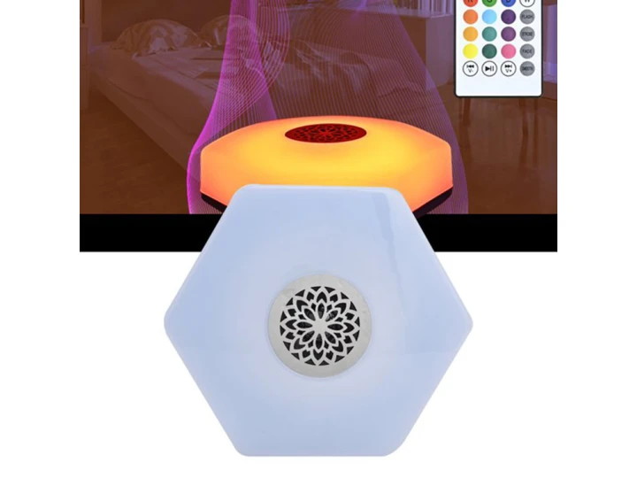 Żarówka kolorowa led rgbw głośnik bluetooth pilot E27 18W