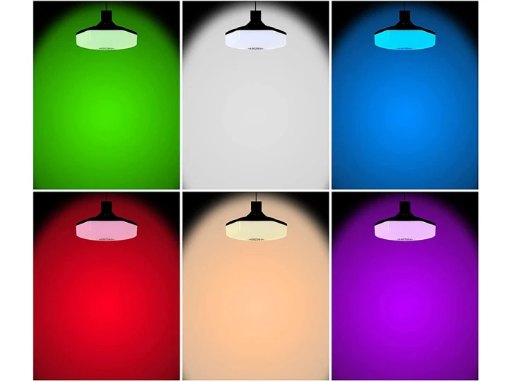 Żarówka kolorowa led rgbw głośnik bluetooth pilot E27 18W