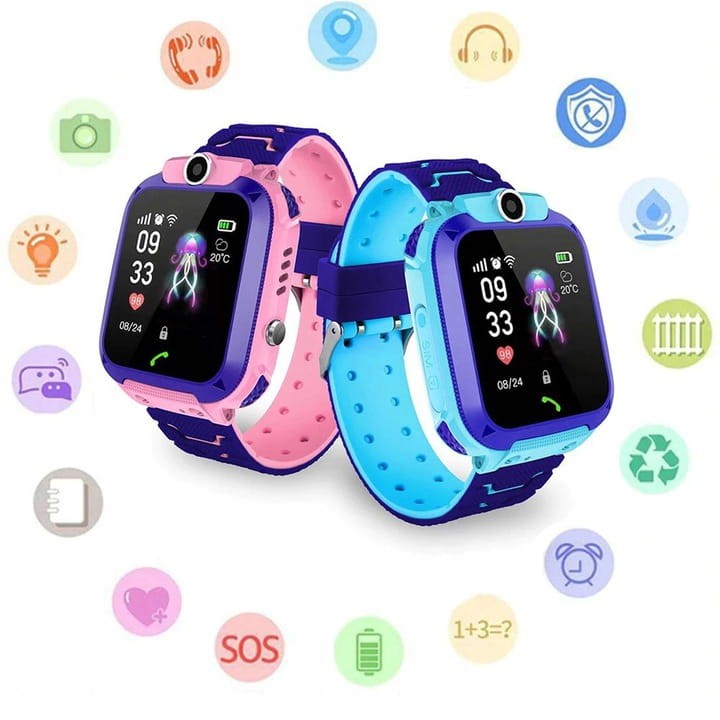 Zegarek SMARTWATCH dla dzieci Z KAMERĄ Z PRZODU Z GPS  niebieski