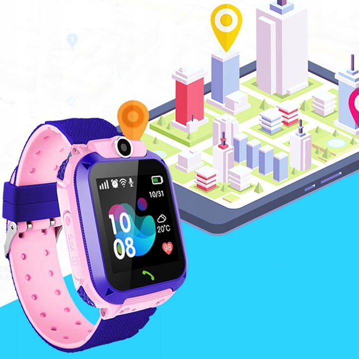 Zegarek SMARTWATCH dla dzieci Z KAMERĄ Z PRZODU Z GPS  niebieski