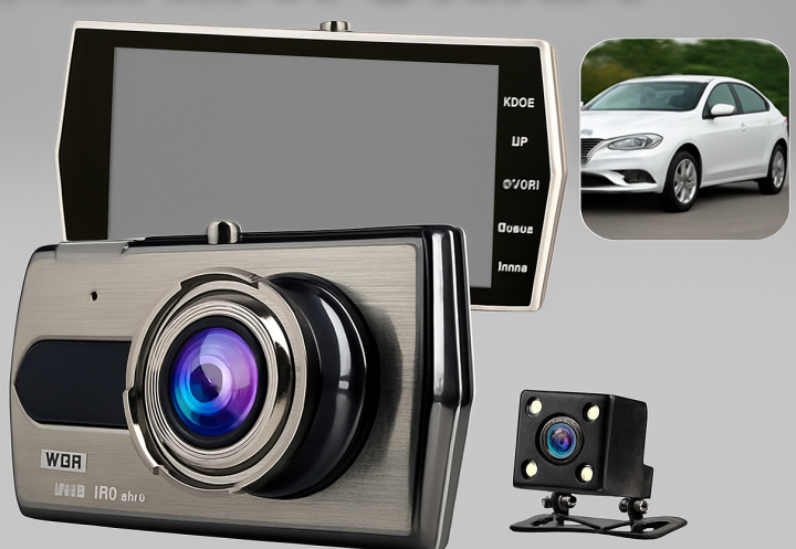 Kamera samochodowa full hd z wyświetlaczem lcd cofania wideorejestrator 1080P