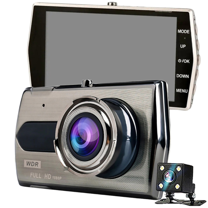 Kamera samochodowa full hd z wyświetlaczem lcd cofania wideorejestrator 1080P