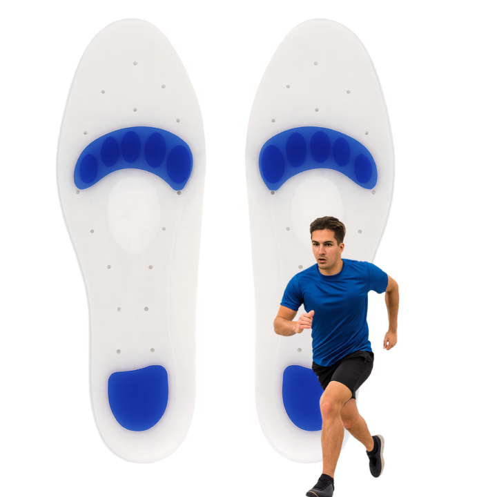 Wkładki do butów sportowych silikonowe do biegania amortyzujące