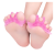 Żelowe separatory palców na haluksy palce młotkowate no.2 pink