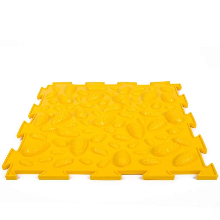 Mata sensoryczna ortopedyczna puzzle – silikonowa mata do masażu stóp i terapii SI (8 elementów)
