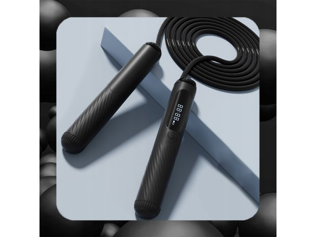 Skakanka z obciążeniem trening kardio fitness licznik LCD regulowana 280 cm