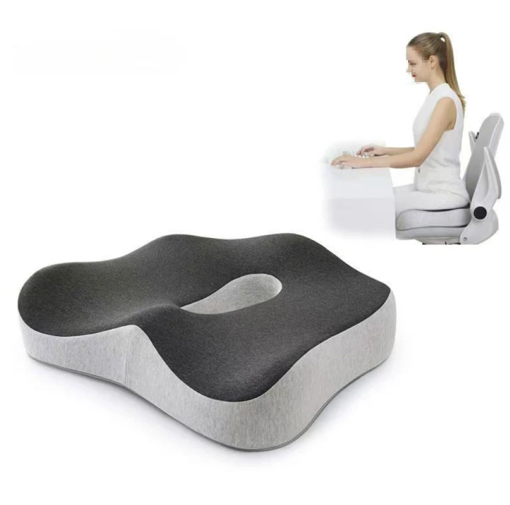 Poduszka ortopedyczna do siedzenia z pianki memory – ergonomiczne wsparcie kręgosłupa
