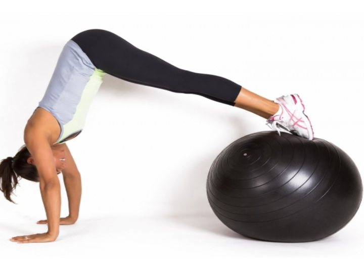 Piłka gimnastyczna fitness 65cm do rehabilitacji z pompką