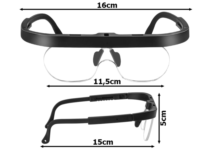Lupa okulary powiększające do czytania powiększenie 1,5x, 2,5x 3,5x