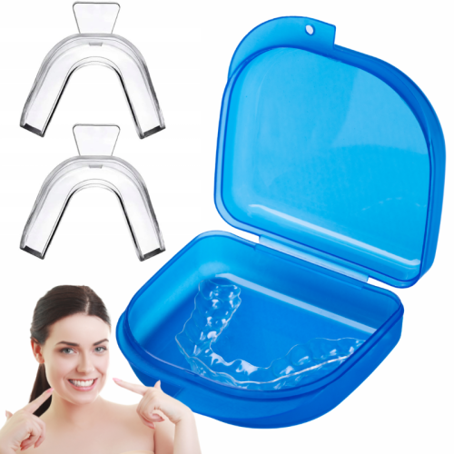 2x szyna relaksacyjna zgrzytanie zębami bruksizm nakładka na zęby