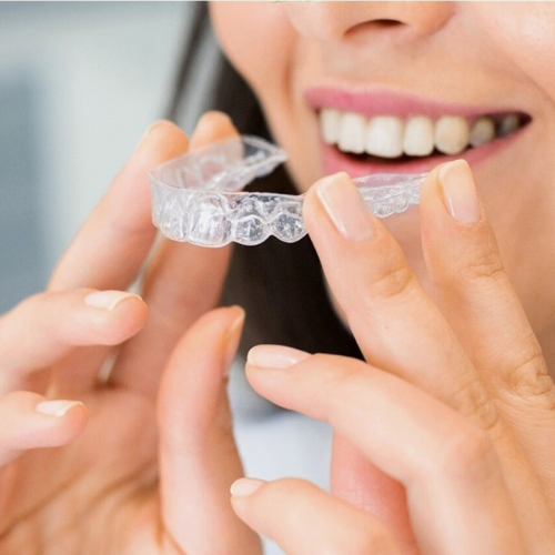 2x szyna relaksacyjna zgrzytanie zębami bruksizm nakładka na zęby