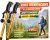 Kijki Trekkingowe Teleskopowe 135 cm Anti-Shock z Kompasem Złote Nordic Walking Góry