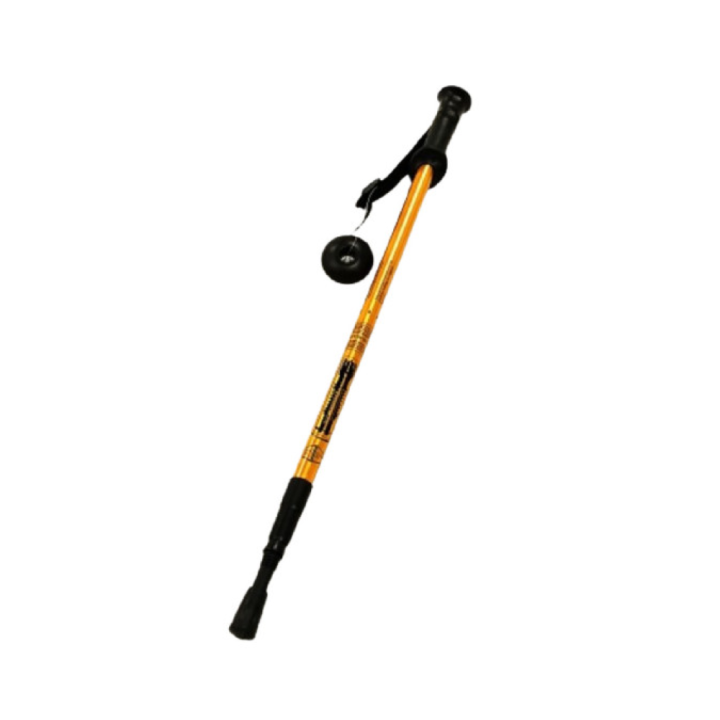 Kijki Trekkingowe Teleskopowe 135 cm Anti-Shock z Kompasem Złote Nordic Walking Góry