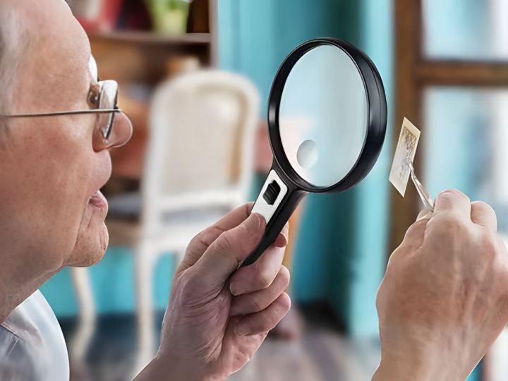Lupa ręczna LED do czytania – praktyczna i wygodna dla seniorów