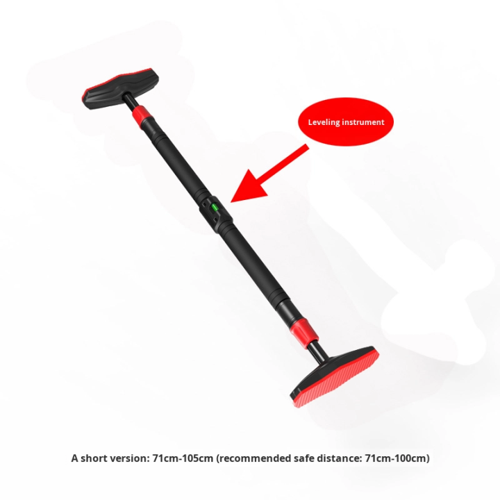 Regulowany drążek rozporowy do podciągania z poziomicą  – trening w domu bez wiercenia