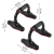 Uchwyty do pompek Push Up Bars PRO – antypoślizgowe, ergonomiczne, zestaw 2 szt