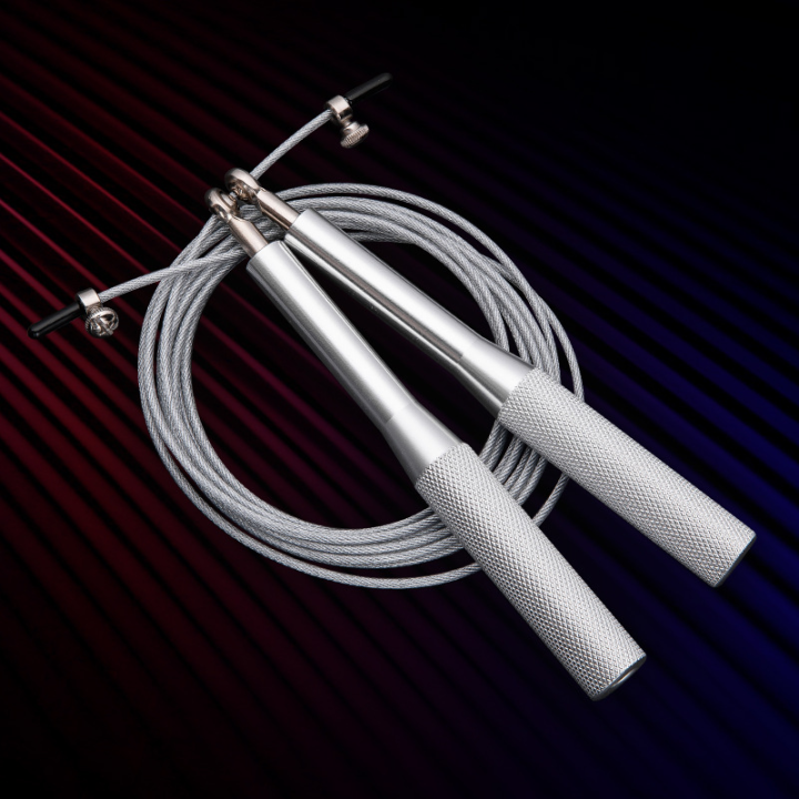 Skakanka SPEED PRO – stalowa, regulowana, aluminiowe uchwyty, łożyska | Crossfit & Fitness