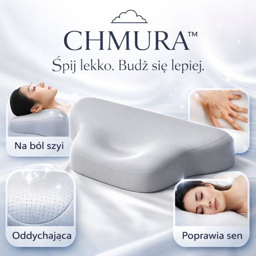 Poduszka ortopedyczna CHMURA – koniec bólu szyi i niewyspania!
