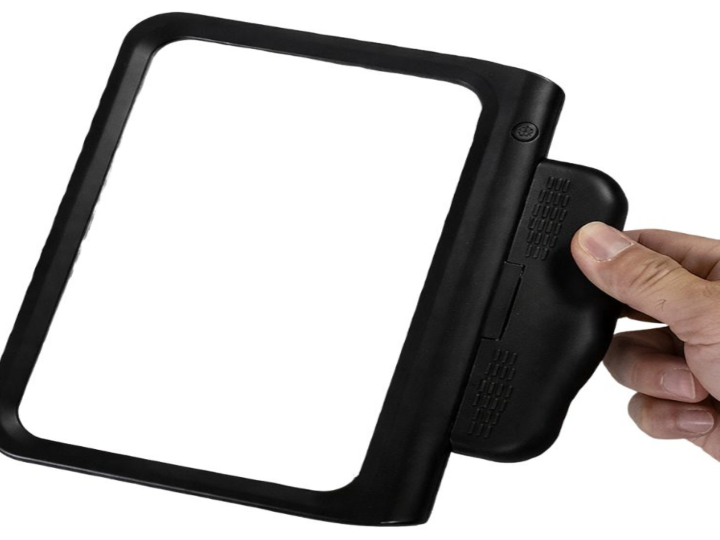 Lupa podświetlana LED do czytania 2,5x – poręczna, 3 tryby światła, ładowanie USB