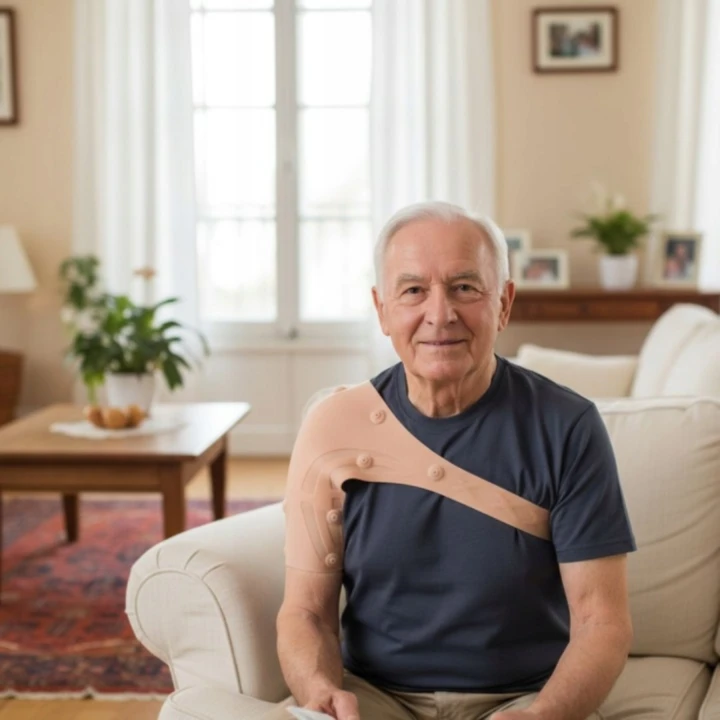 Magnetyczny stabilizator barku – orteza barku z 10 magnesami (regulowana opaska kompresyjna)