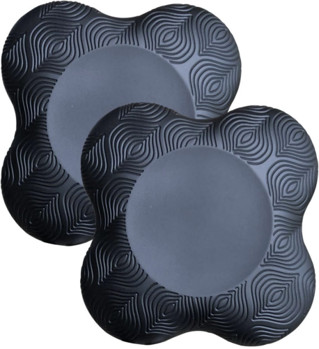 Podkładki do ćwiczeń jogi czarne 2 szt. – amortyzujące pod kolana i łokcie | medyczne wsparcie stawów 2 szt