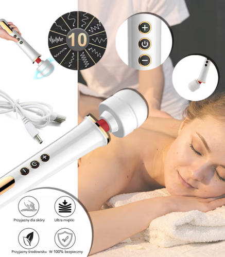 Masażer wibracyjny do ciała – profesjonalny masaż mięśni pleców | relaksacyjny, regeneracyjny, medyczny