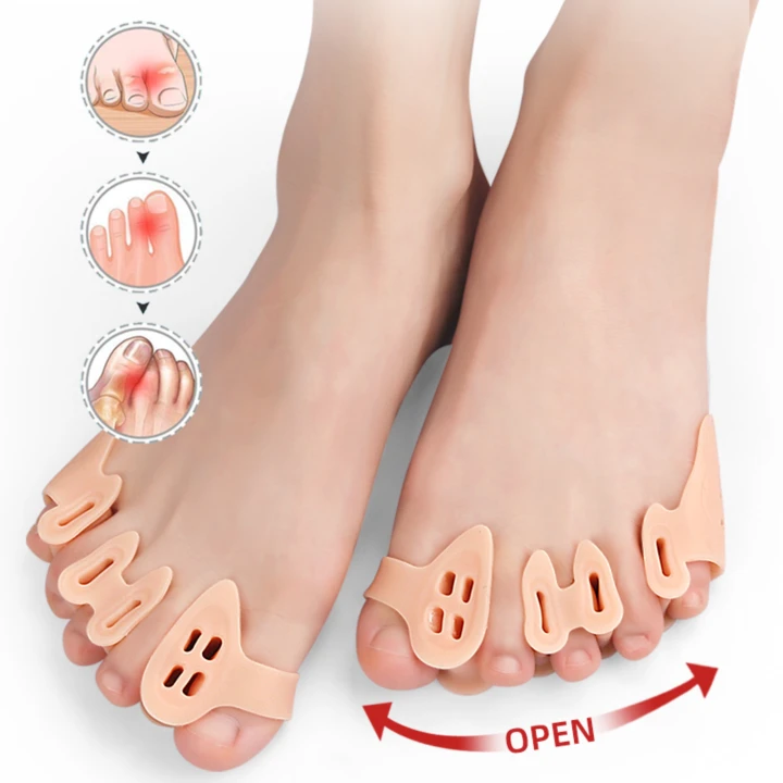 Separator żelowy na palce stóp – korektor haluksów (2 szt.) | medyczny, premium