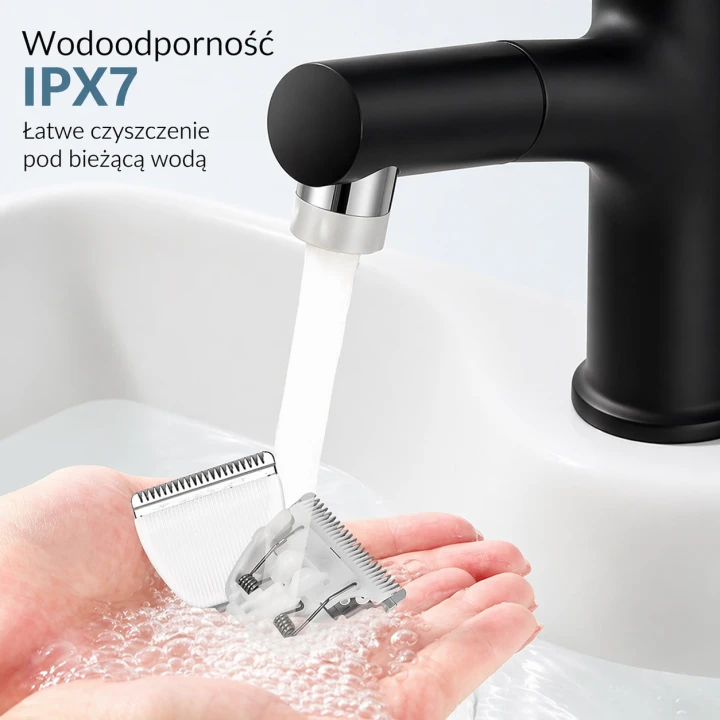 FootService Cicha maszynka do włosów dla dzieci – bezprzewodowa, wodoodporna, ultra delikatna